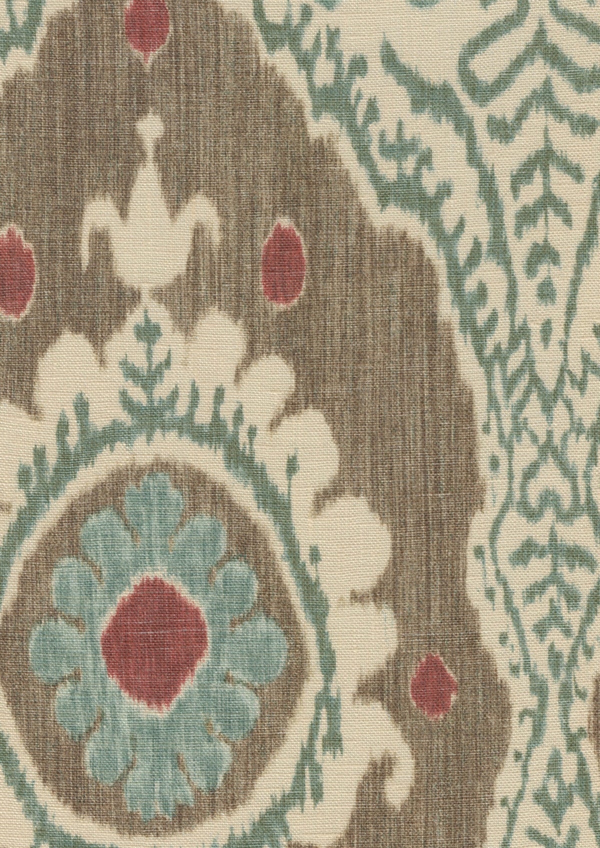 Lewis & Wood Bukhara Blue Cedar Made to Measure Roman Blinds – fabric detail