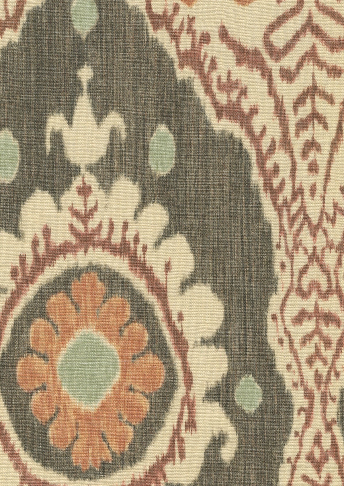 Lewis & Wood Bukhara Nutmeg Made to Measure Curtains – fabric detail