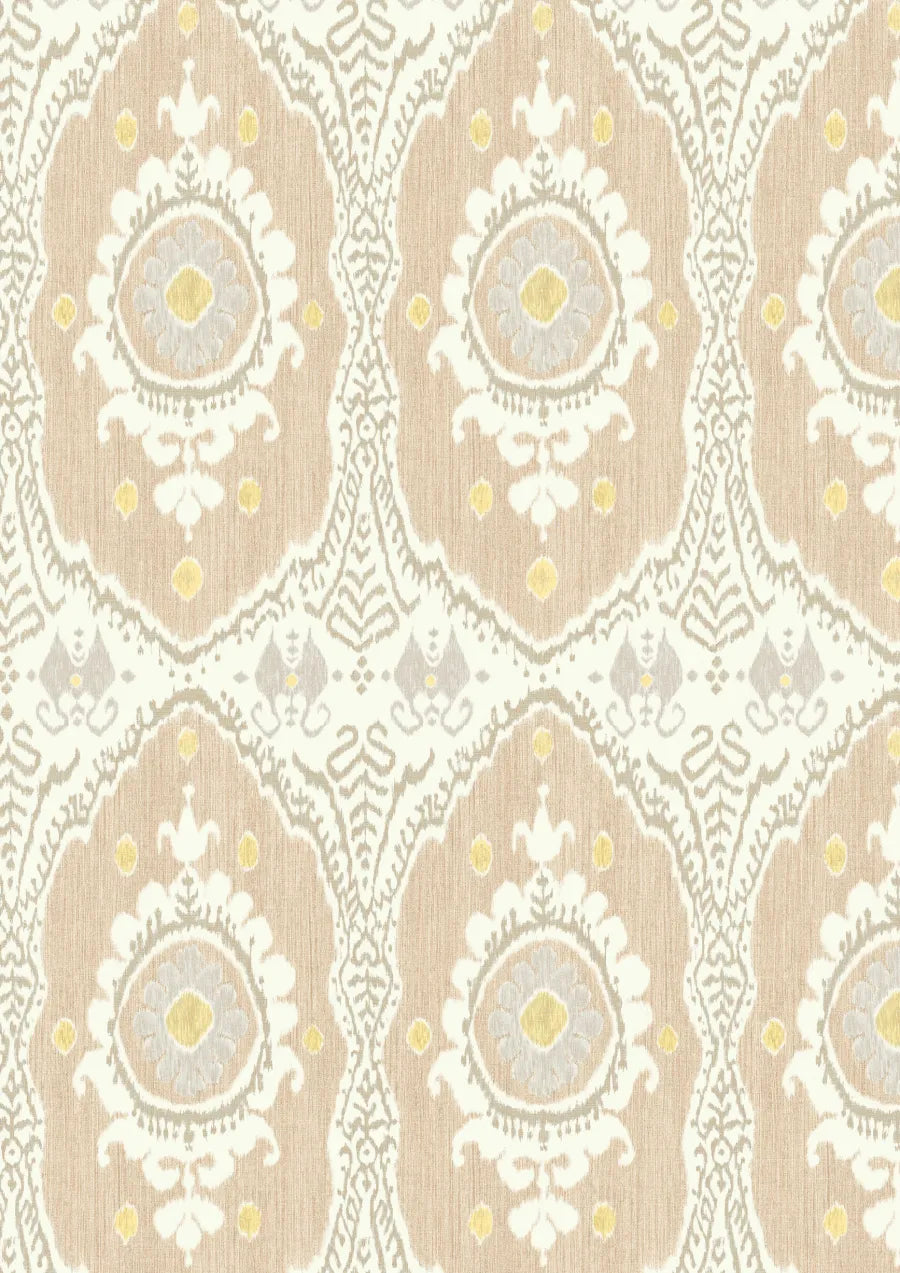 Lewis & Wood Bukhara Sugar Almond Made to Measure Curtains – close-up