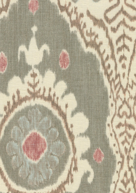 Lewis & Wood Bukhara Tea Rose Made to Measure Curtains – fabric detail