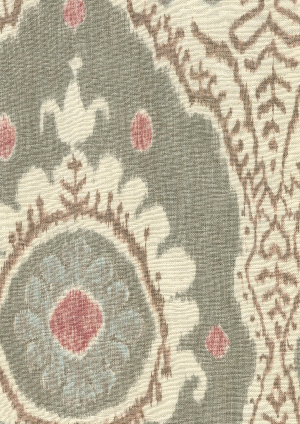 Lewis & Wood Bukhara Tea Rose Made to Measure Roman Blinds – fabric detail