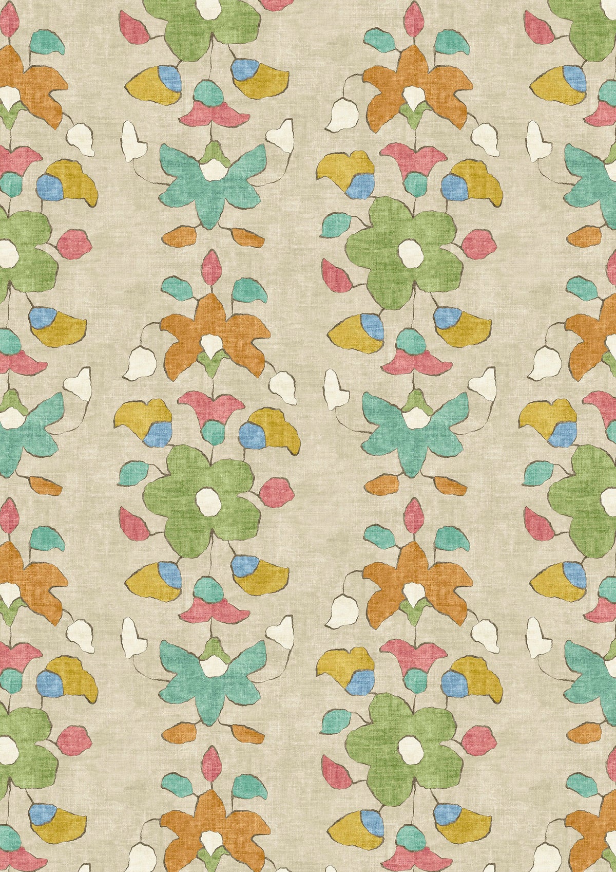 Lewis & Wood Chamba Allsorts Made to Measure Roman Blinds – close-up