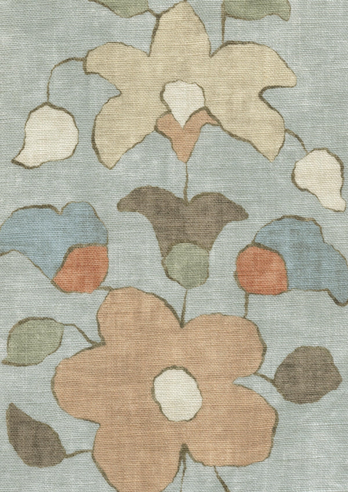 Lewis & Wood Chamba Woodland Made to Measure Curtains – fabric detail