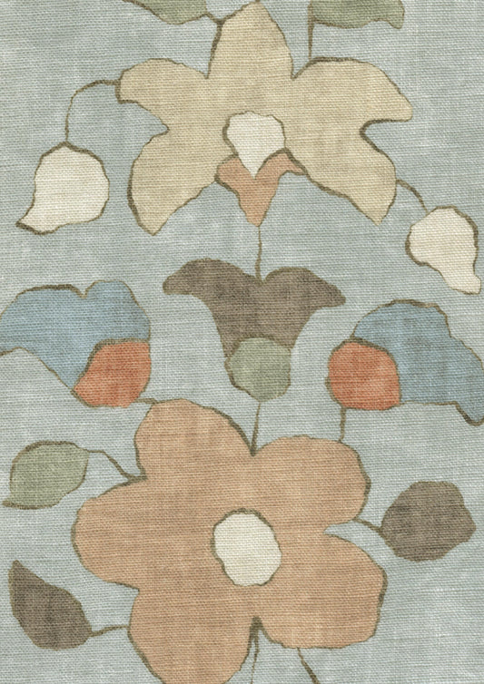 Lewis & Wood Chamba Woodland Made to Measure Roman Blinds – fabric detail