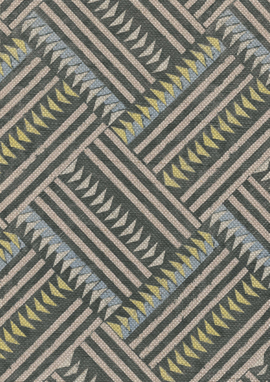 Lewis & Wood Checkerbox Allsorts Made to Measure Roman Blinds – fabric detail