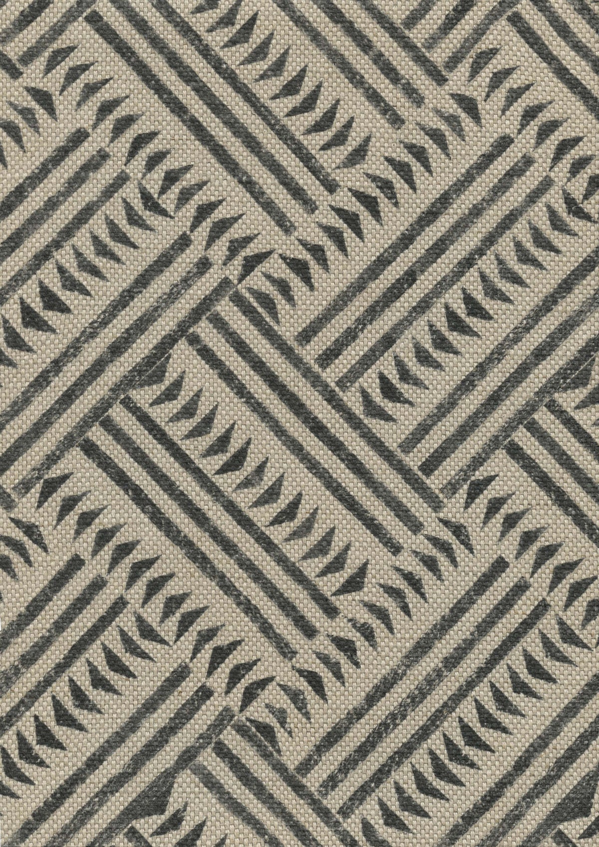 Lewis & Wood Checkerbox Charcoal Made to Measure Roman Blinds – fabric detail