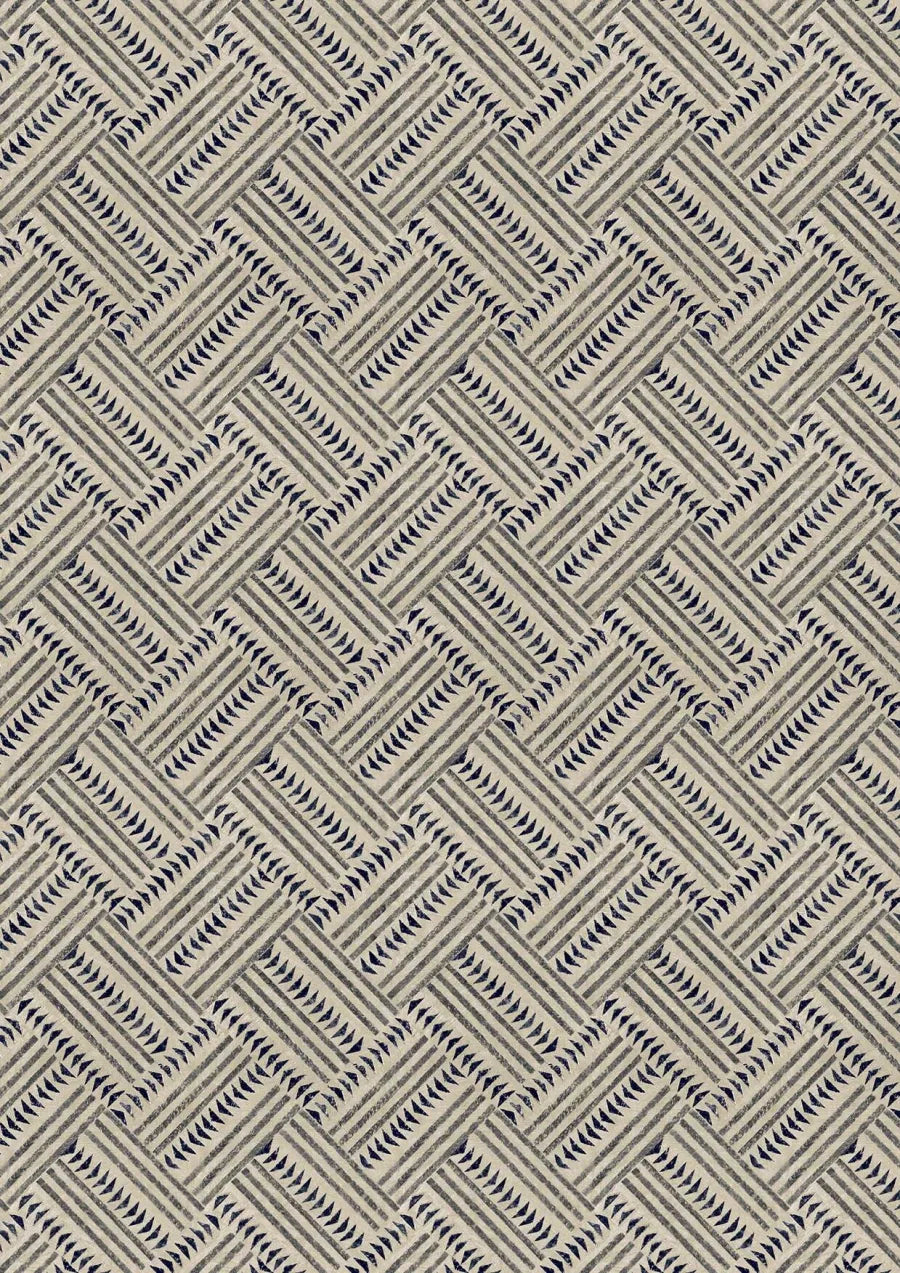 Lewis & Wood Checkerbox Charcoal Made to Measure Roman Blinds – close-up