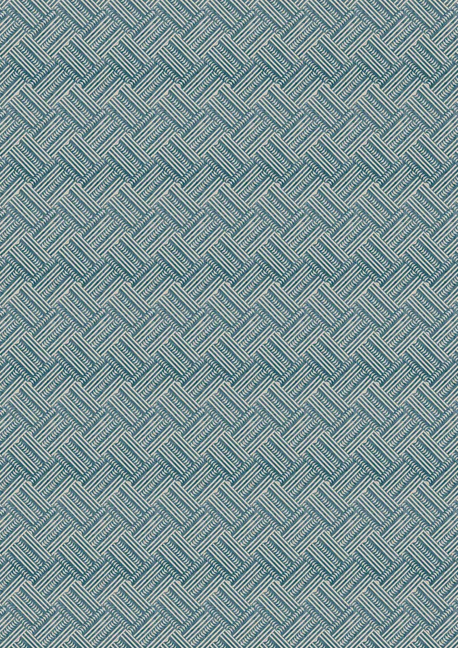 Lewis & Wood Checkerbox Indigo Made to Measure Curtains – full width