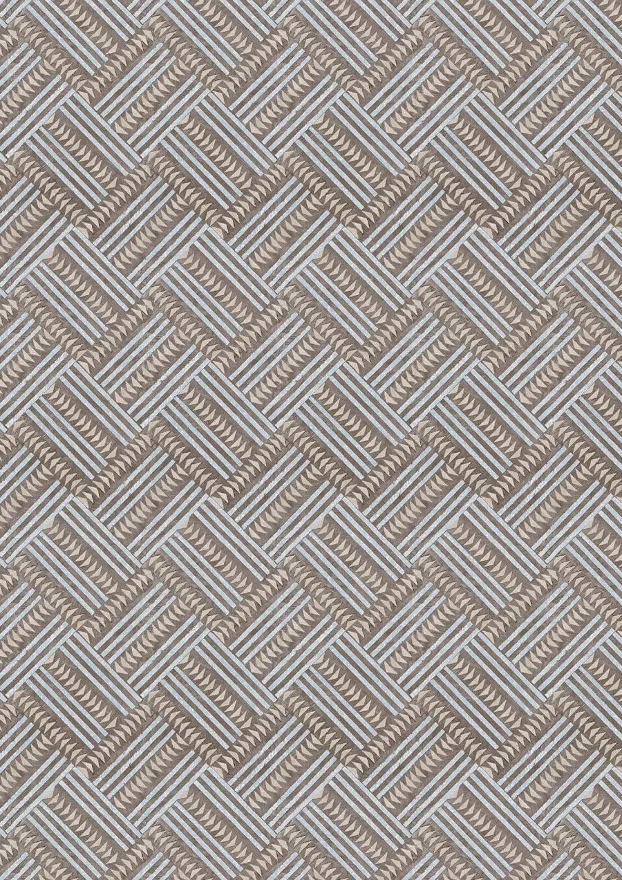 Lewis & Wood Checkerbox Savannah Made to Measure Roman Blinds – close-up
