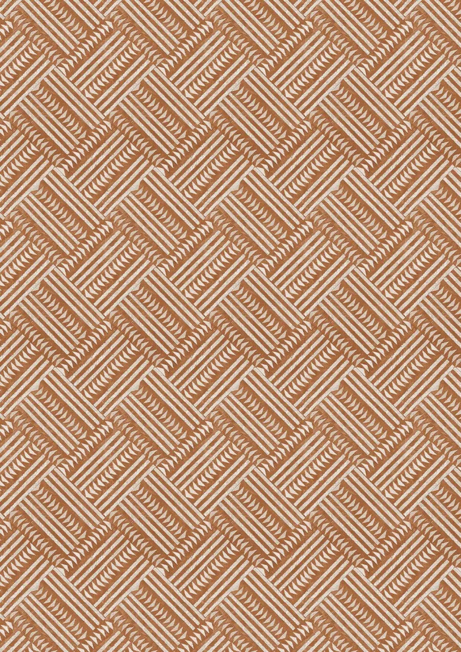Lewis & Wood Checkerbox Turmeric Made to Measure Roman Blinds – close-up
