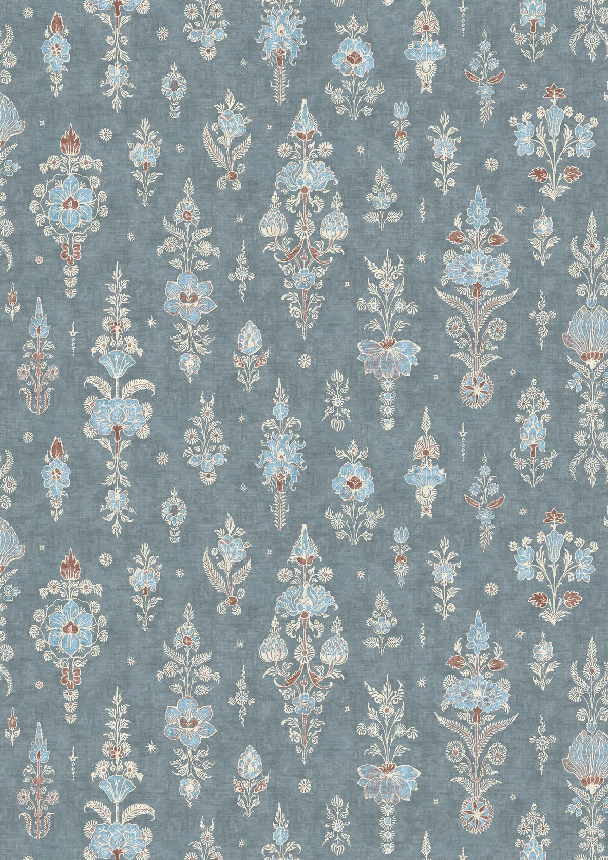 Lewis & Wood Citadel Blue Almond Made to Measure Roman Blinds – full width