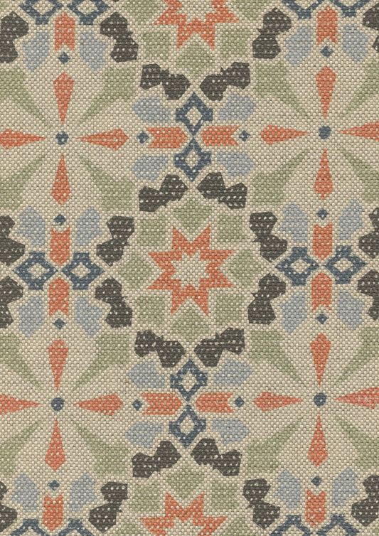 Lewis & Wood Conway Nasturtium Made to Measure Roman Blinds – fabric detail
