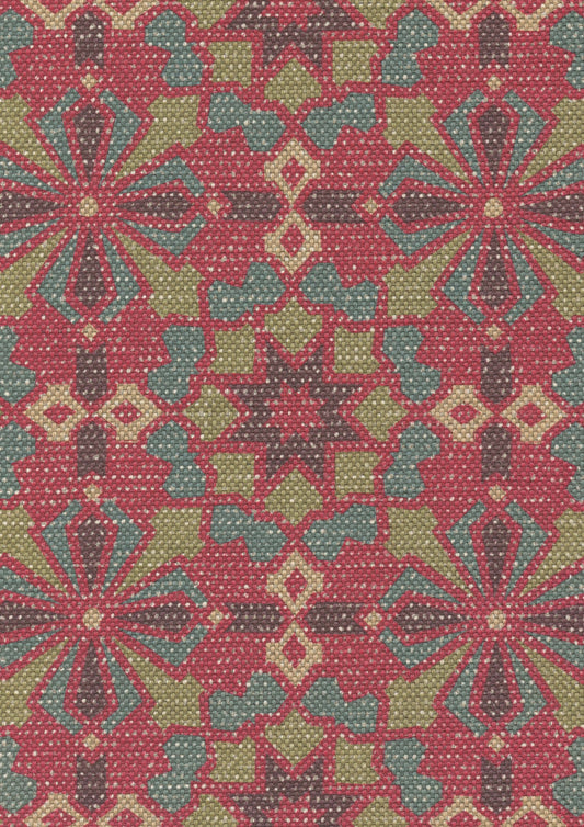 Lewis & Wood Conway Zinnia Made to Measure Roman Blinds – fabric detail
