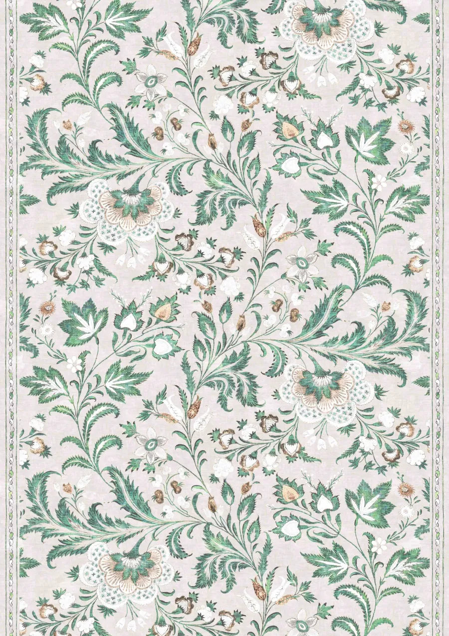 Lewis & Wood Coromandel Malachite Made to Measure Curtains – full width