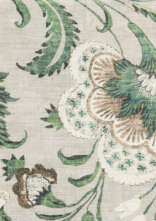 Lewis & Wood Coromandel Malachite Made to Measure Curtains – fabric detail