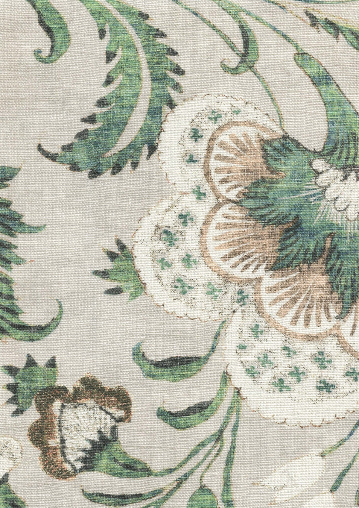 Lewis & Wood Coromandel Malachite Made to Measure Roman Blinds – fabric detail
