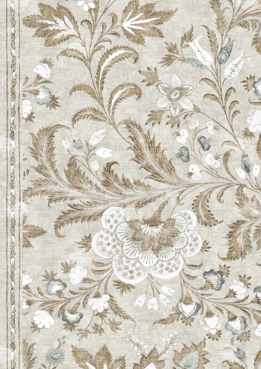 Lewis & Wood Coromandel Sandalwood Made to Measure Roman Blinds – close-up