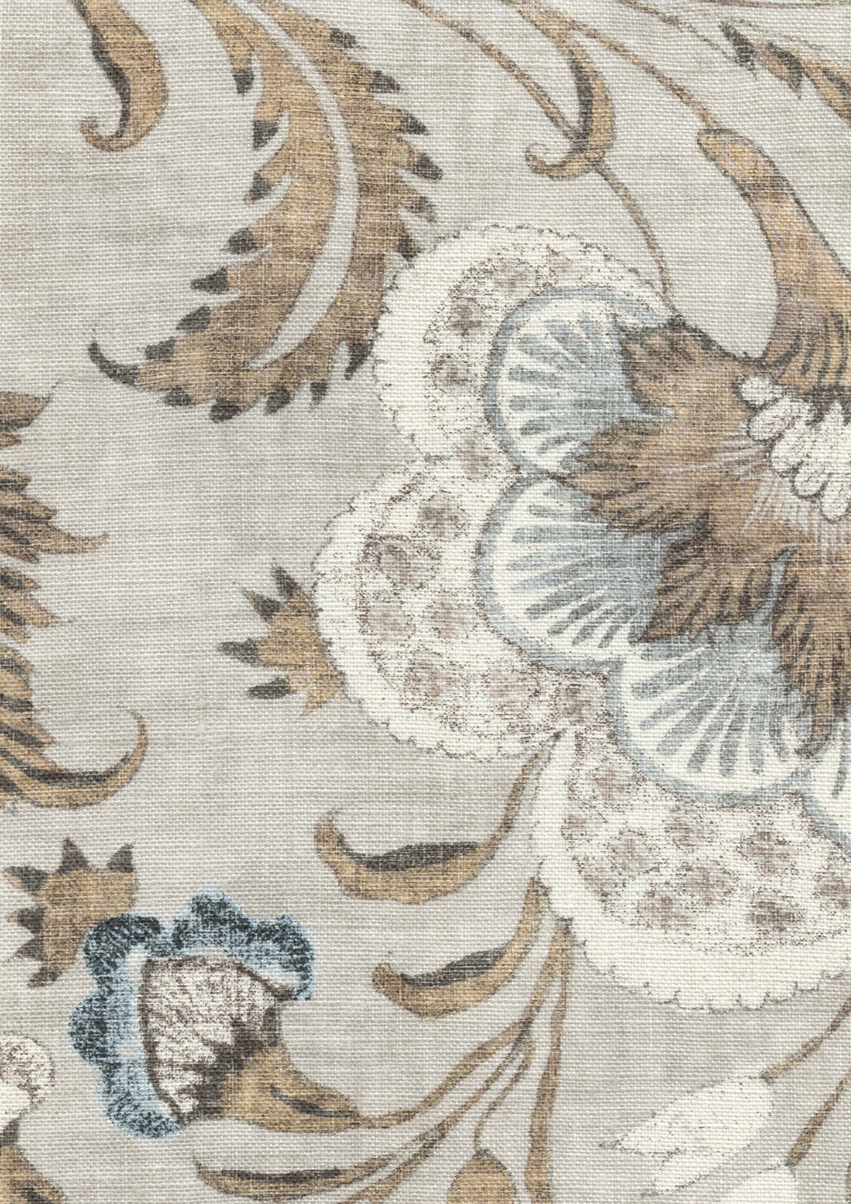 Lewis & Wood Coromandel Sandalwood Made to Measure Roman Blinds – fabric detail