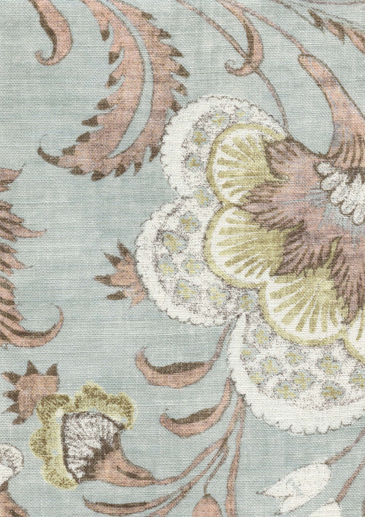 Lewis & Wood Coromandel Sherbet Made to Measure Curtains – fabric detail