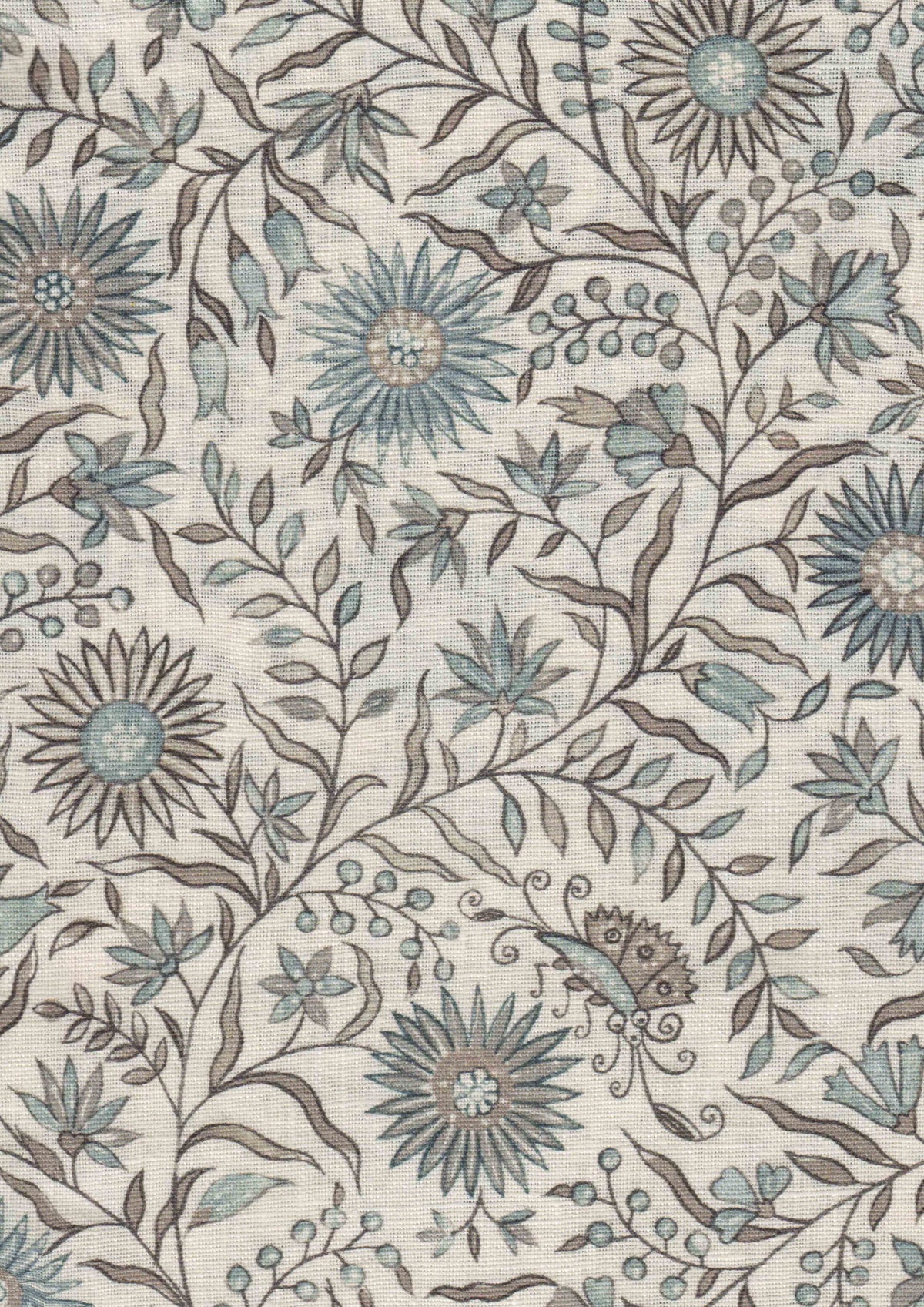 Lewis & Wood Daisy Chintz Topaz Made to Measure Roman Blinds – fabric detail
