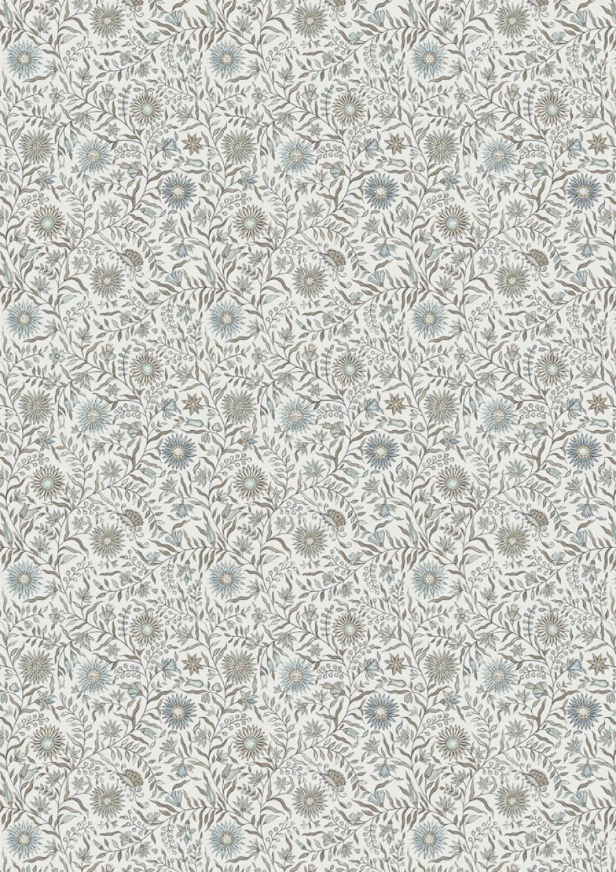 Lewis & Wood Daisy Chintz Topaz Made to Measure Curtains – close-up