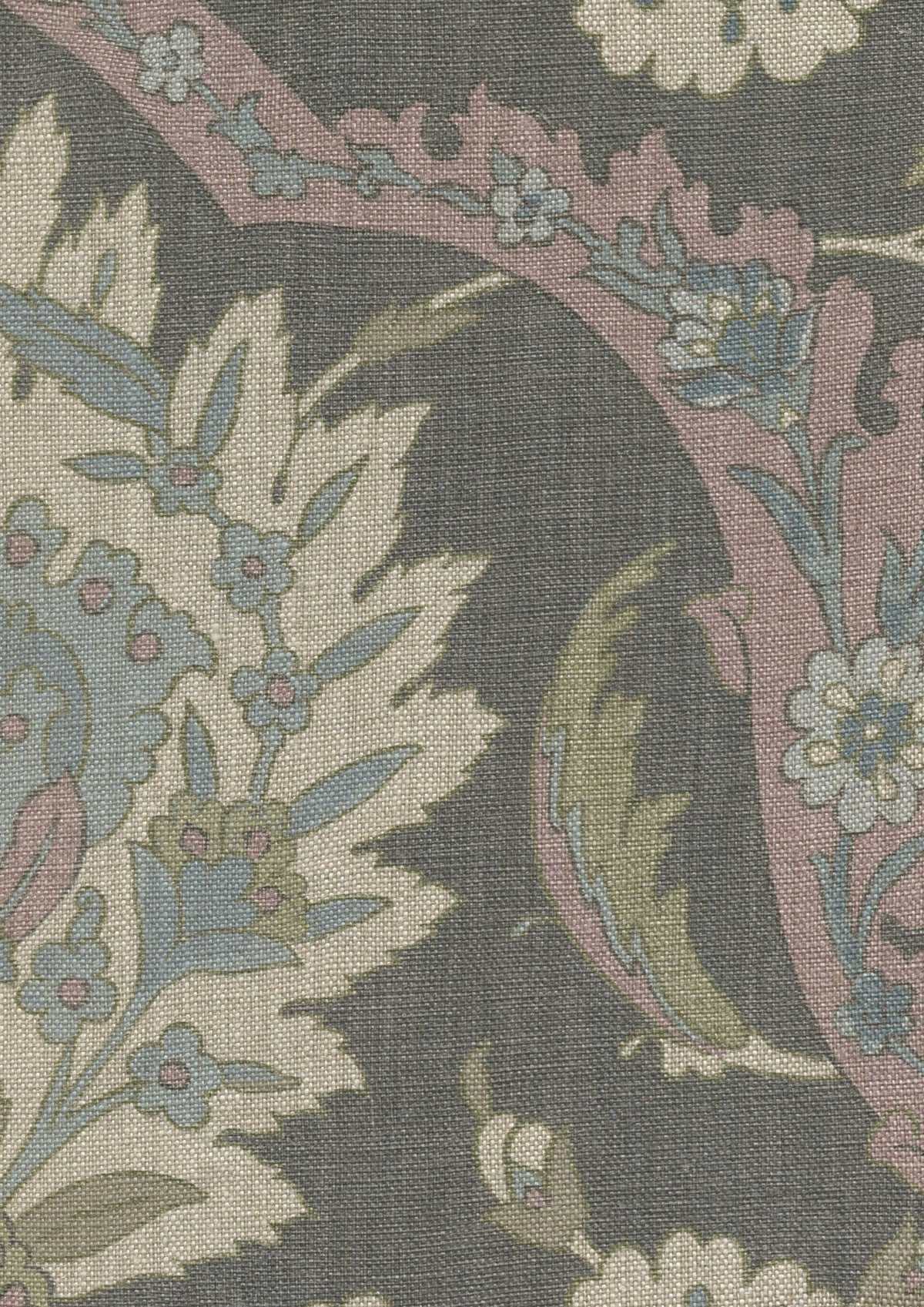 Lewis & Wood Damascus Amethyst Made to Measure Roman Blinds – fabric detail