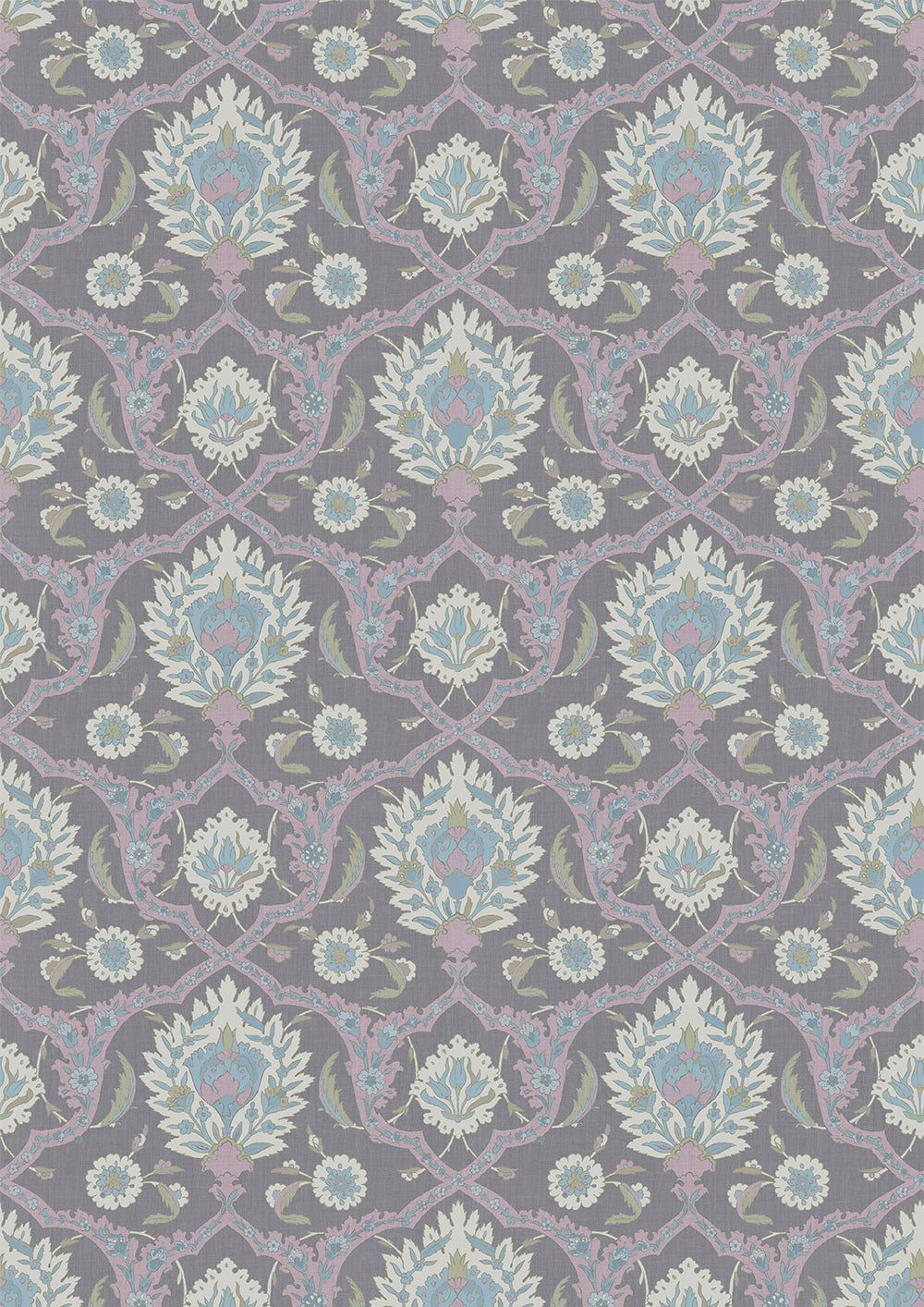 Lewis & Wood Damascus Amethyst Made to Measure Curtains – full width