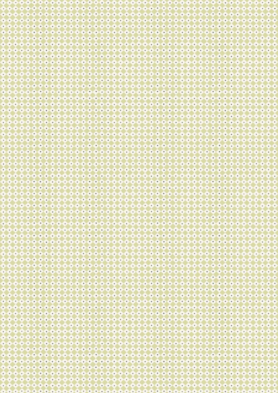 Lewis & Wood Diamond Dot Greengage Made to Measure Roman Blinds – close-up