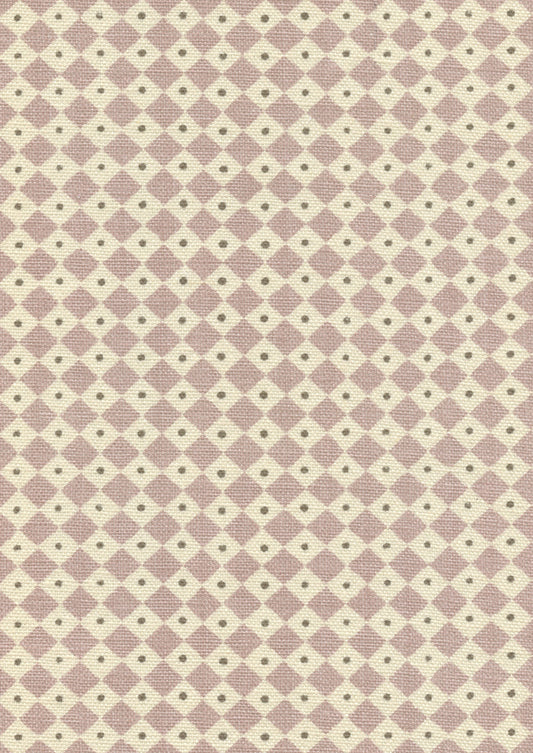 Lewis & Wood Diamond Dot Rose Made to Measure Roman Blinds – fabric detail