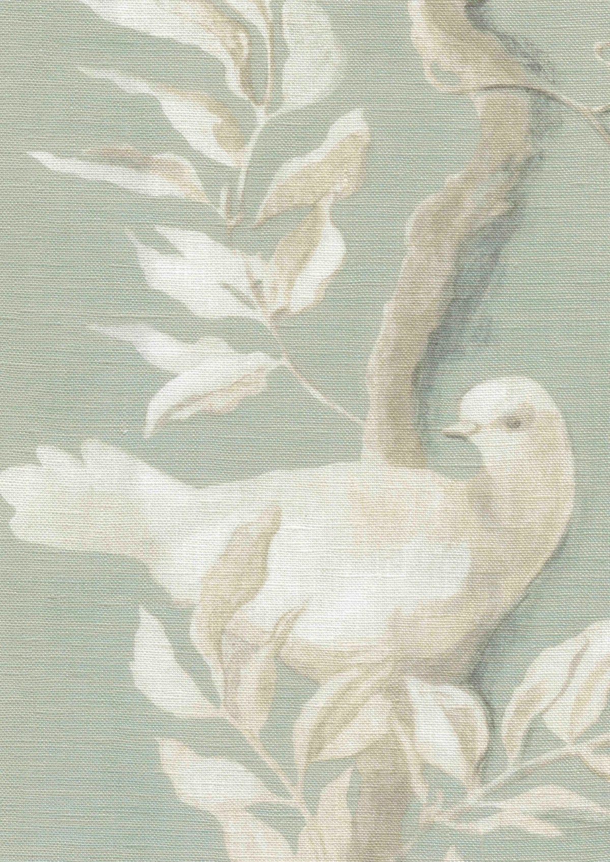 Lewis & Wood Doves Aquamarine Made to Measure Curtains – fabric detail