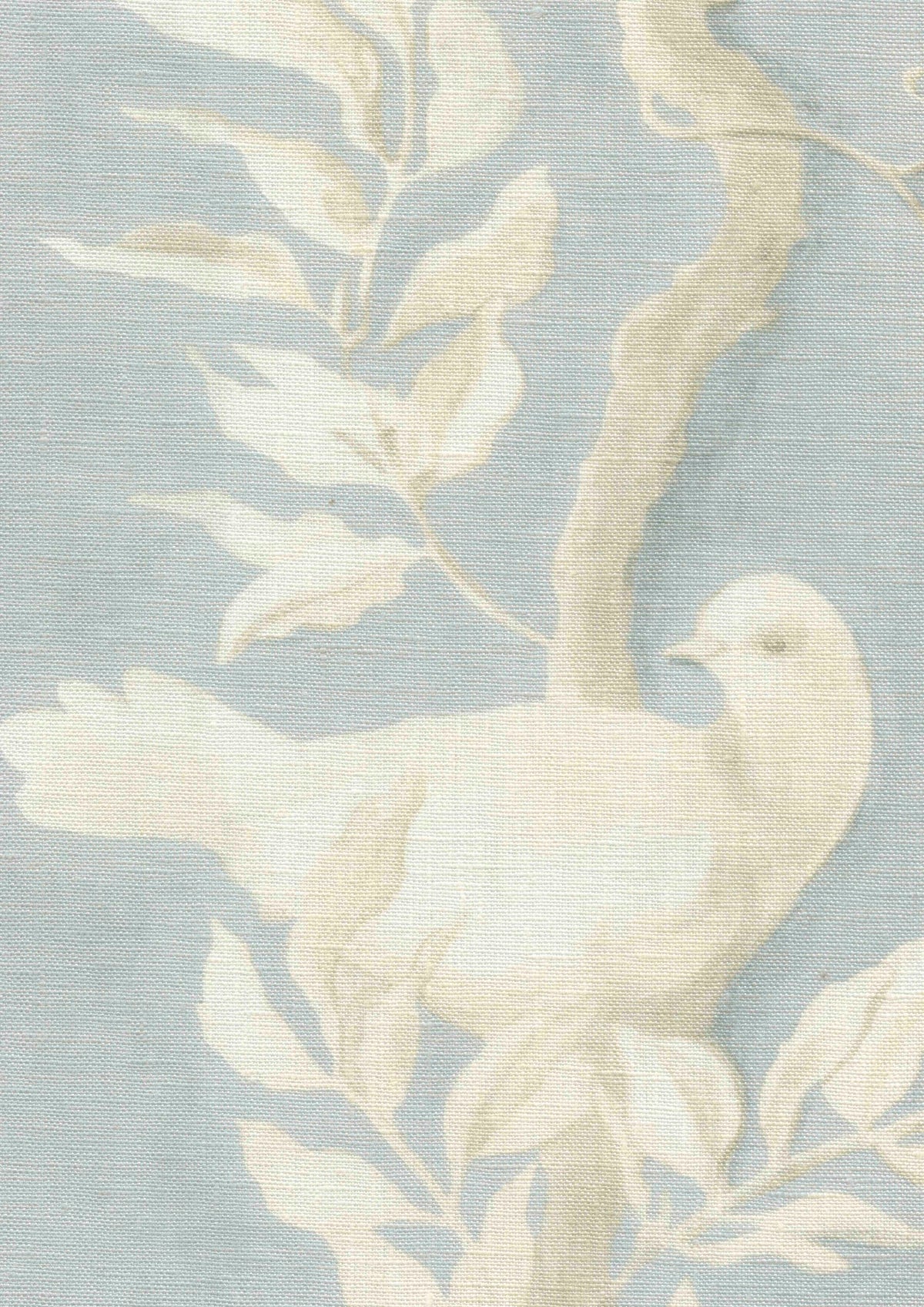 Lewis & Wood Doves Summer Blue Made to Measure Roman Blinds – fabric detail