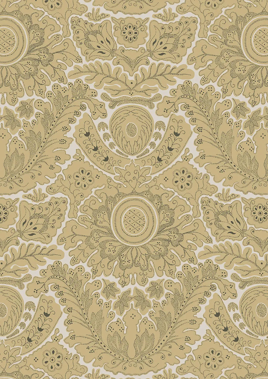 Lewis & Wood Etienne Citrine Made to Measure Curtains – close-up