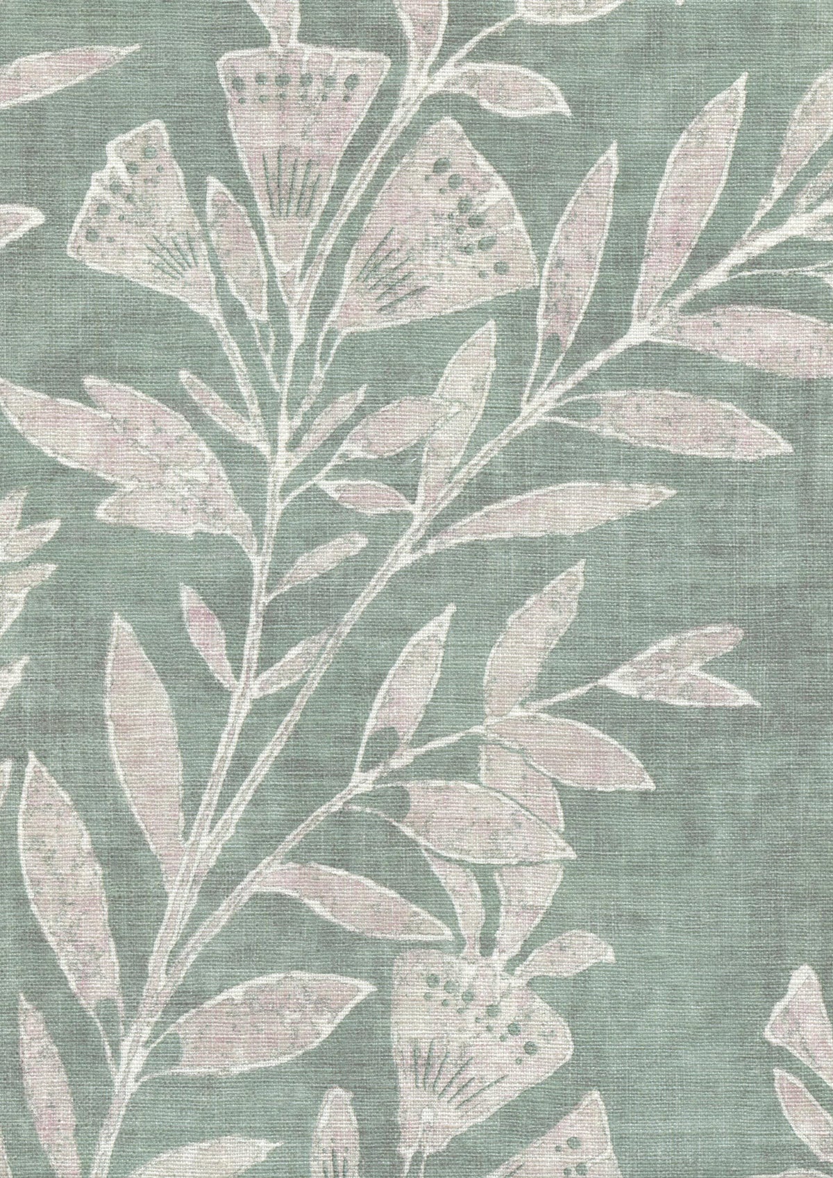 Lewis & Wood Fan Flower Eucalyptus Made to Measure Roman Blinds – detail