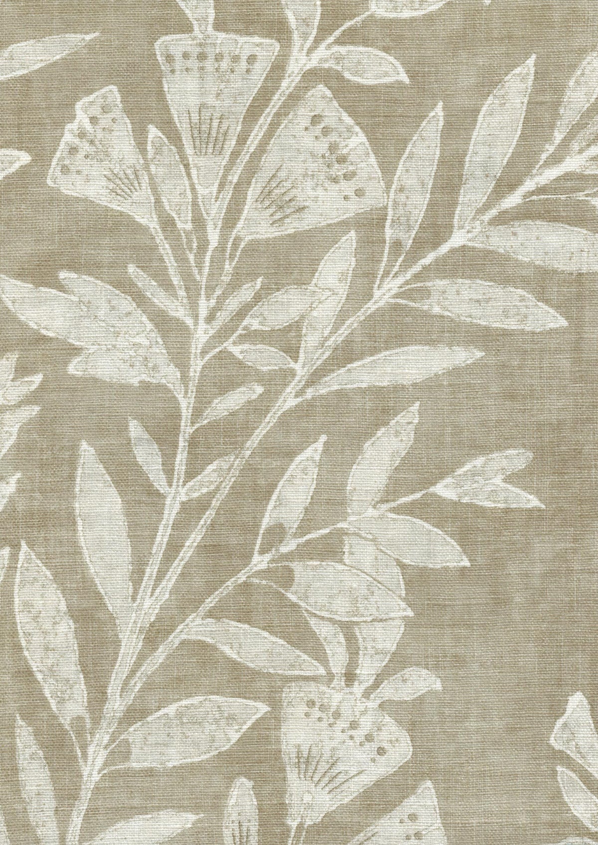 Lewis & Wood Fan Flower Gold Dust Made to Measure Curtains – fabric detail