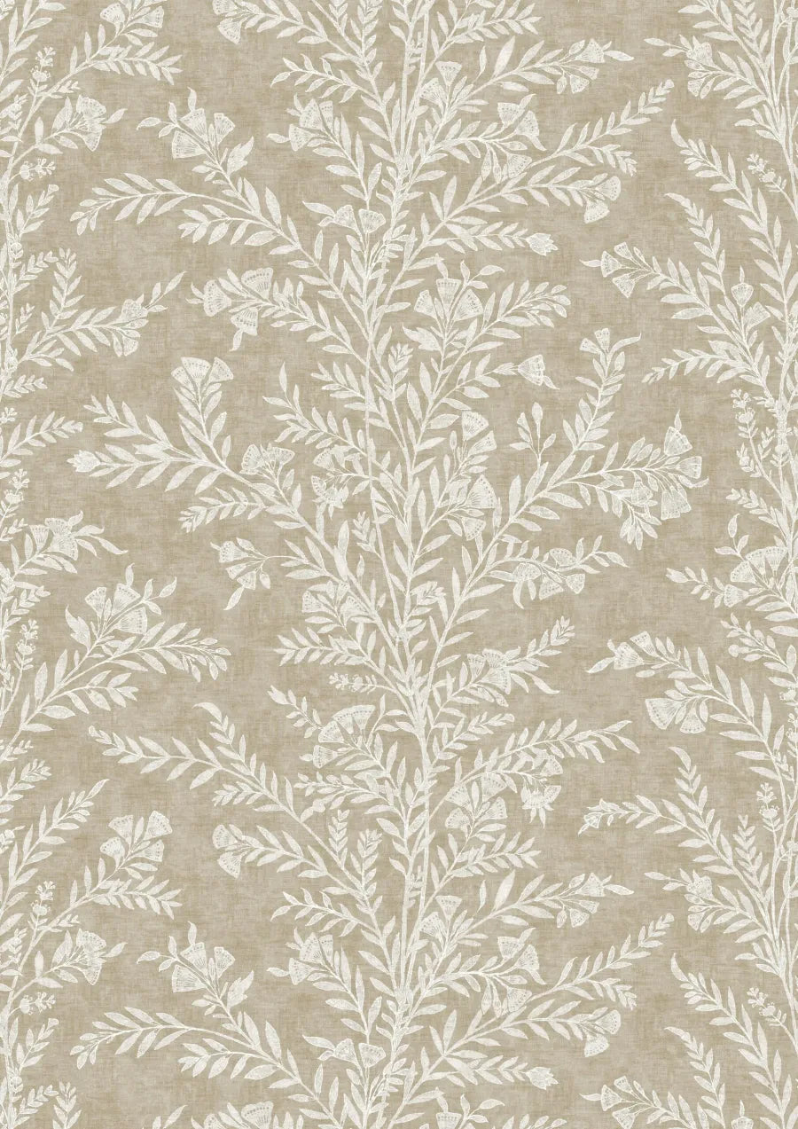 Lewis & Wood Fan Flower Gold Dust Made to Measure Roman Blinds – full width