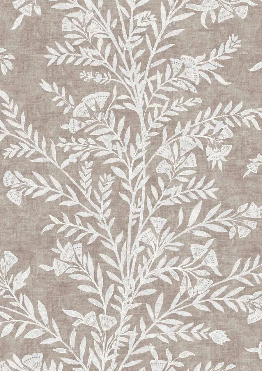 Lewis & Wood Fan Flower Plaster Made to Measure Roman Blinds – close-up