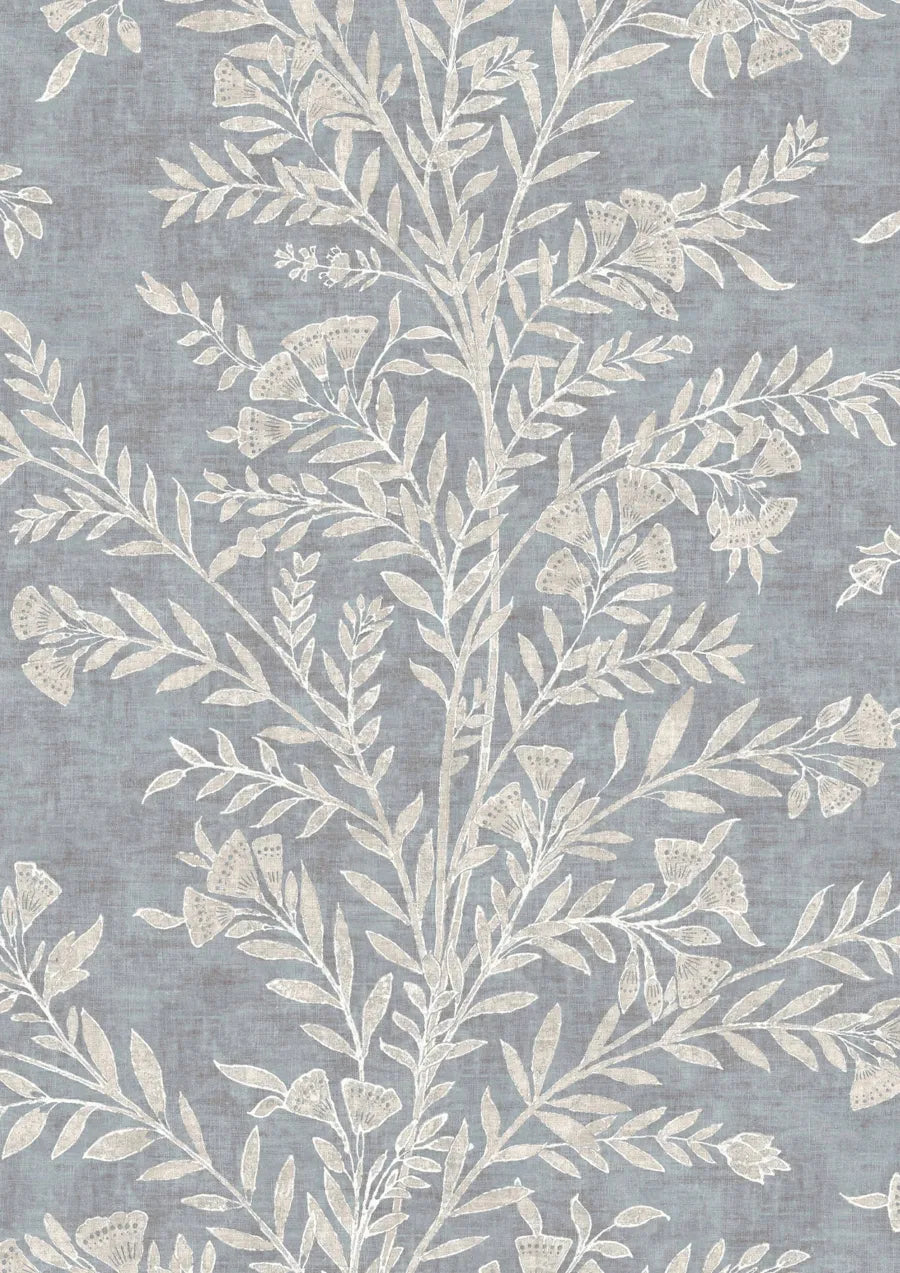 Lewis & Wood Fan Flower Storm Made to Measure Roman Blinds – close-up