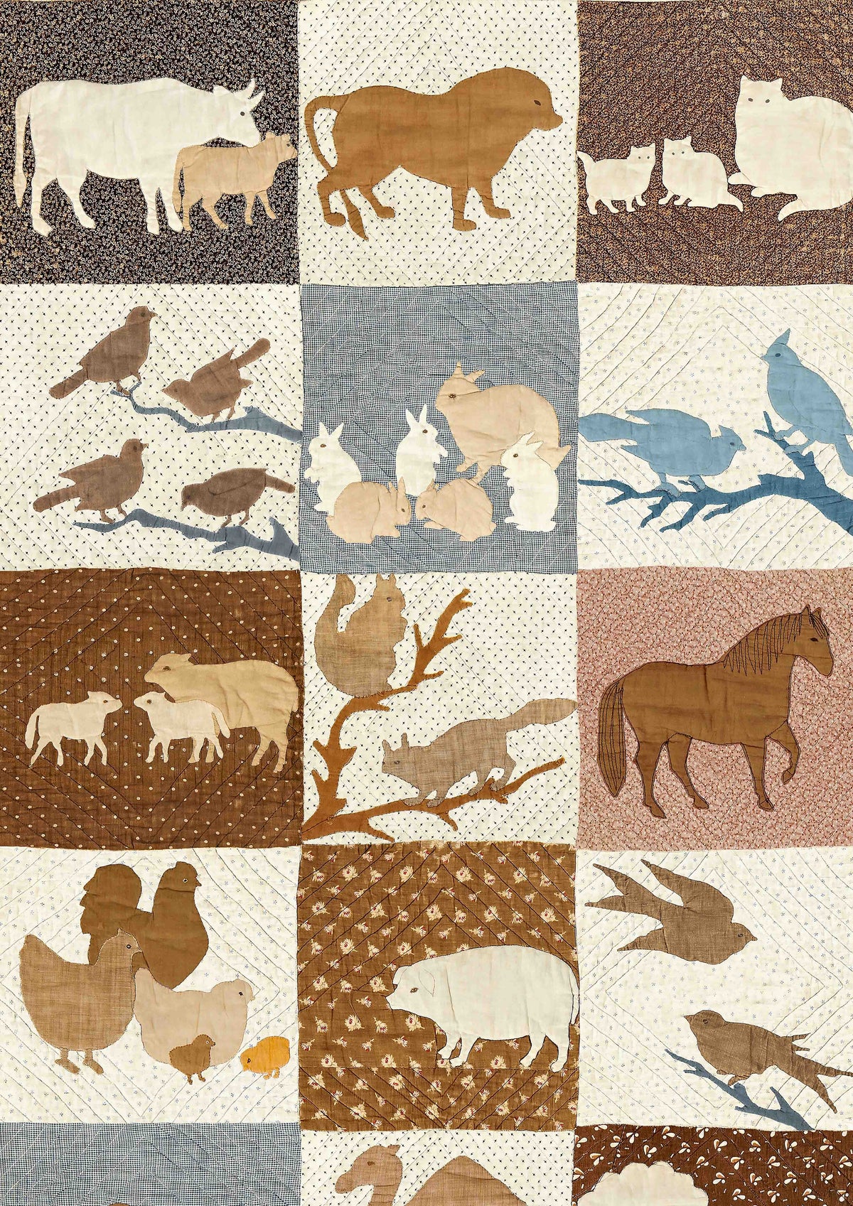 Lewis & Wood Farm Friends Document Made to Measure Roman Blinds – close-up