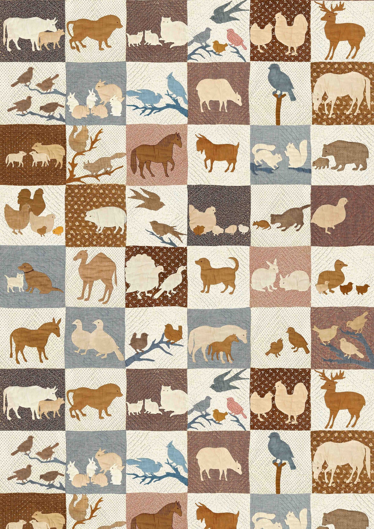 Lewis & Wood Farm Friends Document Made to Measure Roman Blinds – full width