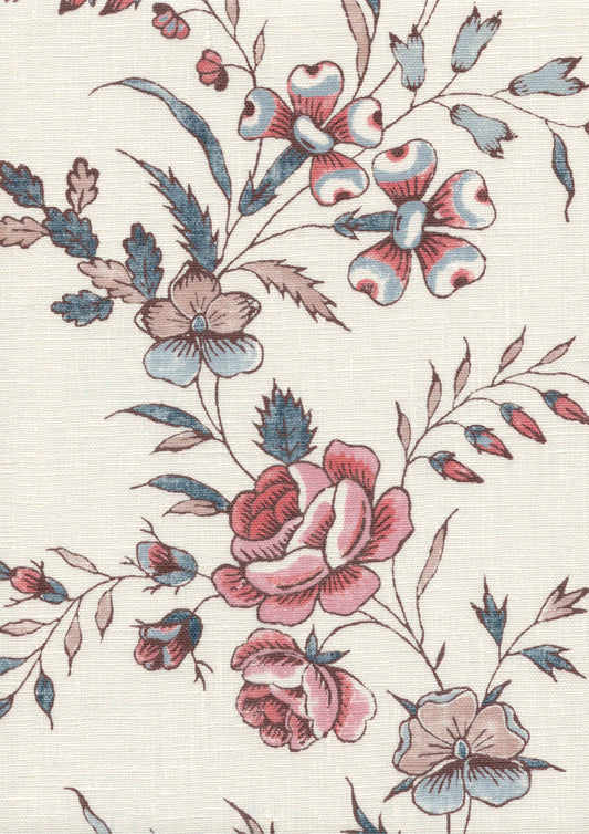 Lewis & Wood Fleurie Anemone Made to Measure Roman Blinds – fabric detail