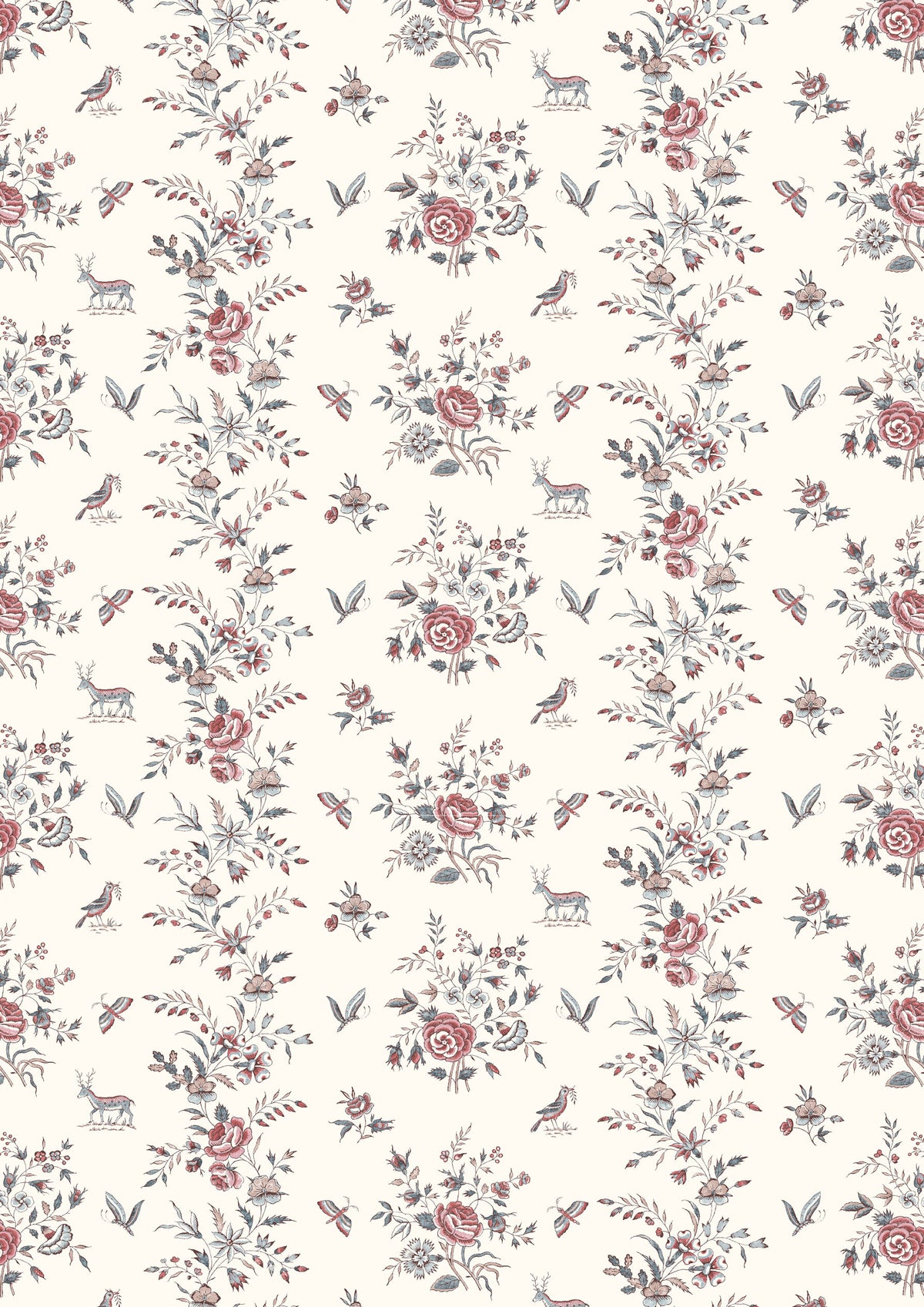 Lewis & Wood Fleurie Anemone Made to Measure Curtains – full width