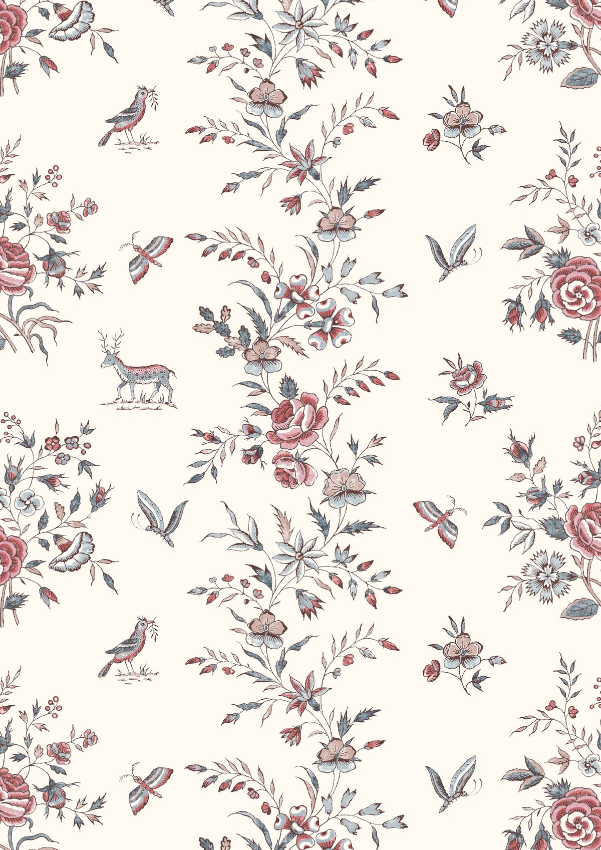 Lewis & Wood Fleurie Anemone Made to Measure Roman Blinds – close-up