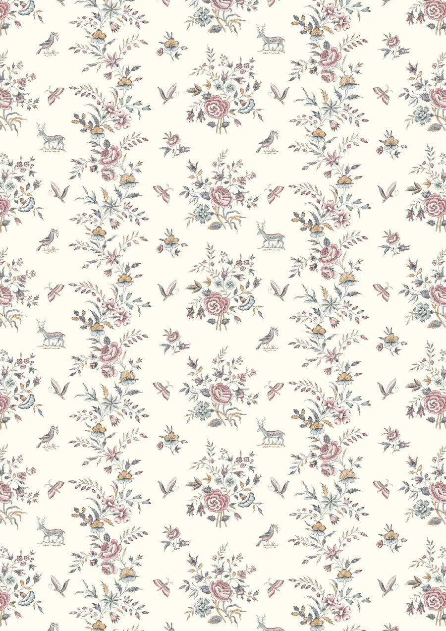 Lewis & Wood Fleurie Honeysuckle Made to Measure Roman Blinds – full width