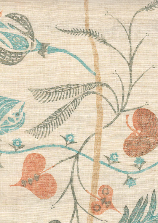 Lewis & Wood Floreat Sienna Made to Measure Roman Blinds – fabric detail