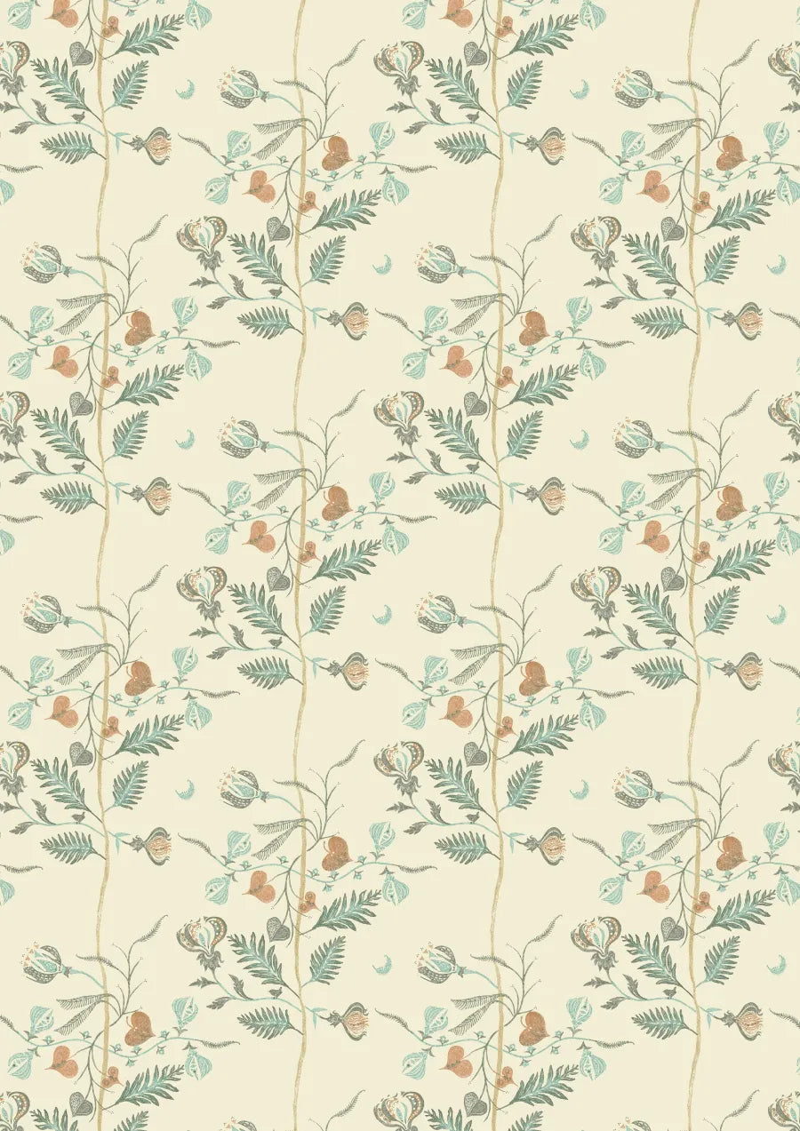 Lewis & Wood Floreat Sienna Made to Measure Curtains – full width