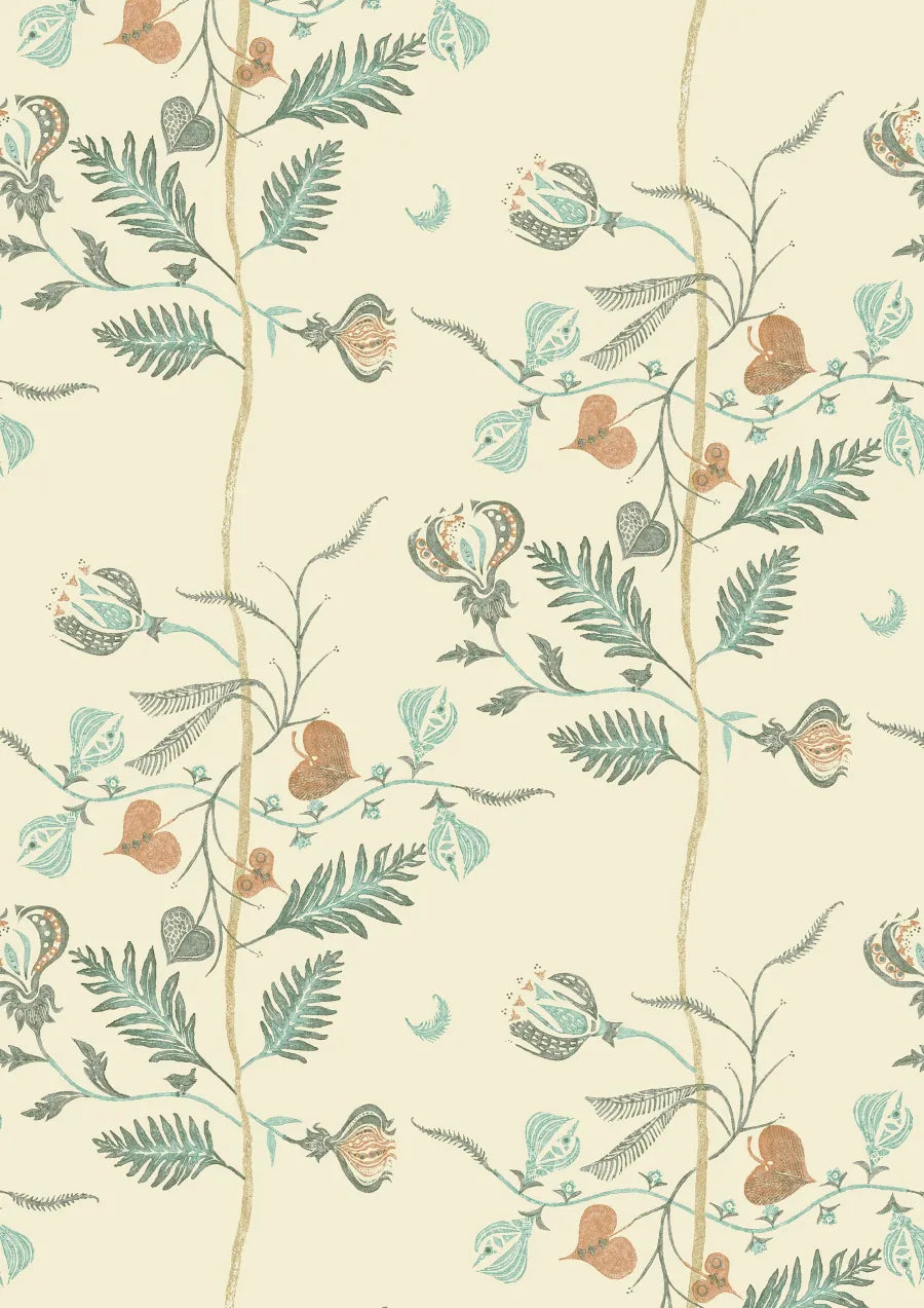 Lewis & Wood Floreat Sienna Made to Measure Roman Blinds – close-up