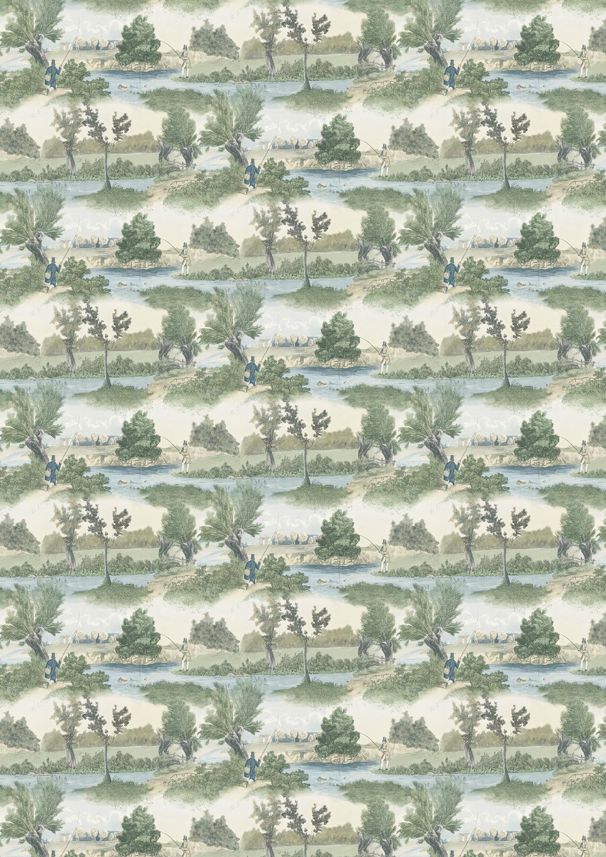 Lewis & Wood Fly Fishing Made to Measure Roman Blinds – full width