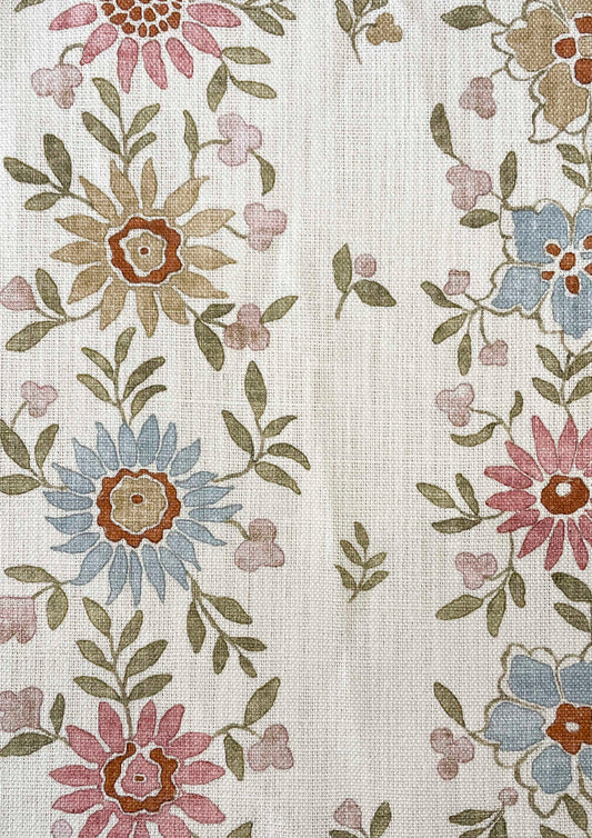 Lewis & Wood Freya Blossom Made to Measure Roman Blinds – fabric detail