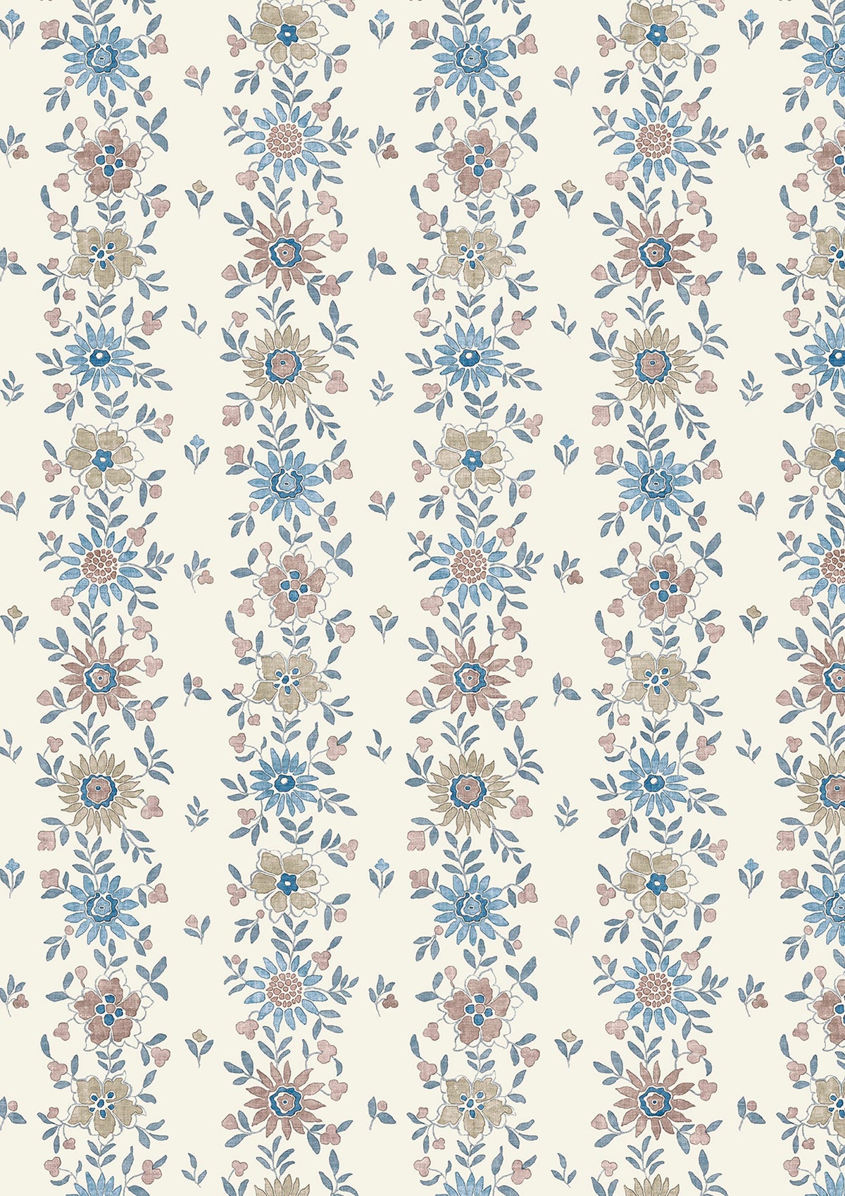 Lewis & Wood Freya Cornflower Made to Measure Roman Blinds – close-up