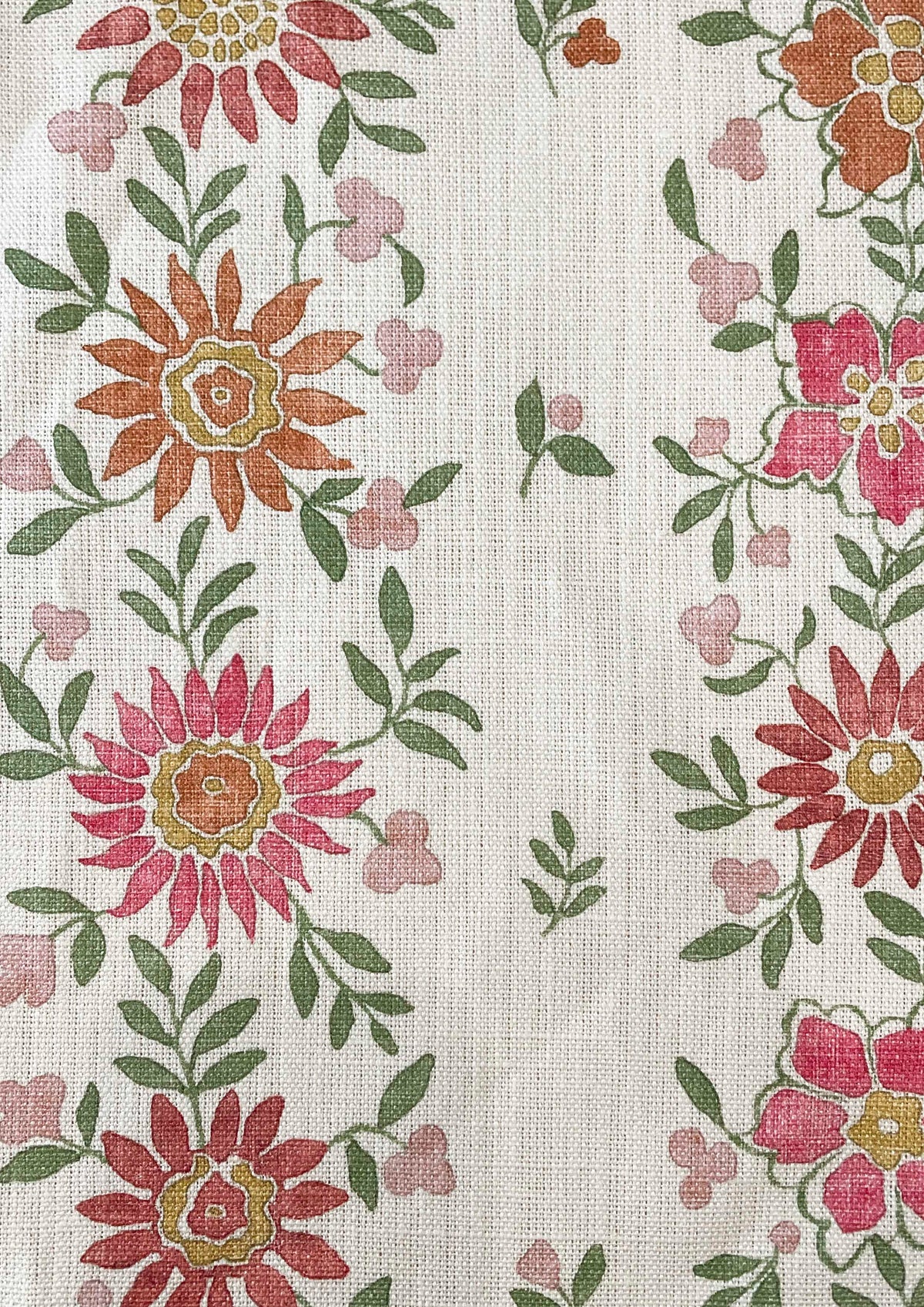 Lewis & Wood Freya Dahlia Made to Measure Curtains – fabric detail